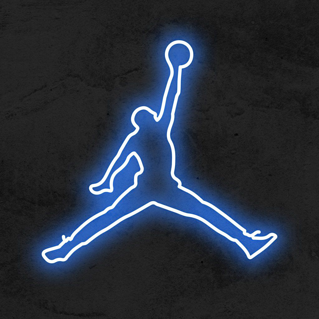 Neon blue jordans best sale