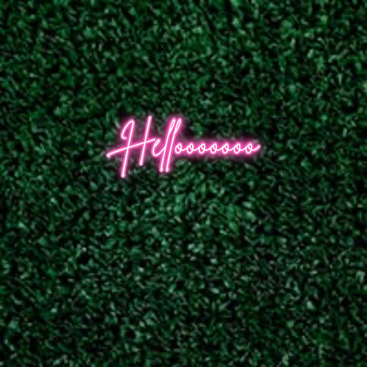 Create Your Own Neon Sign Hellooooooo